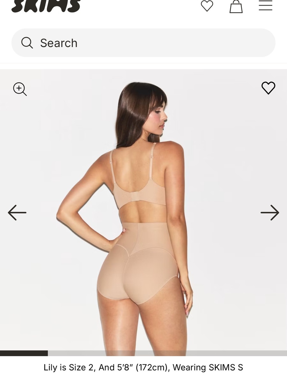 NWT SKIMS CS High-Waist Sculpting Brief in Nude Beige